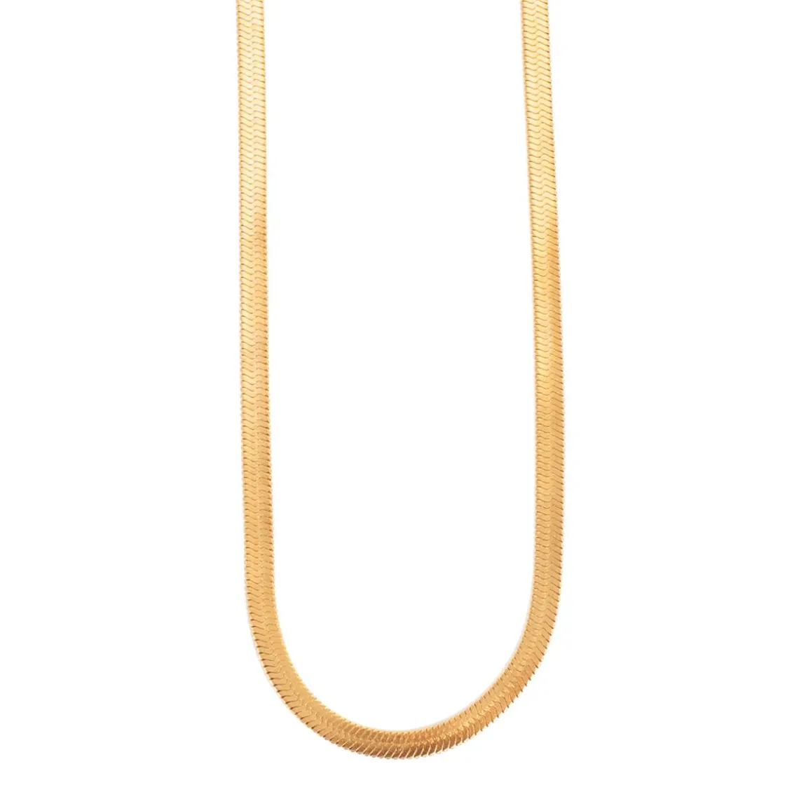 Kremmerhuset Kort kjede, snake chain, Gull| Halskjede