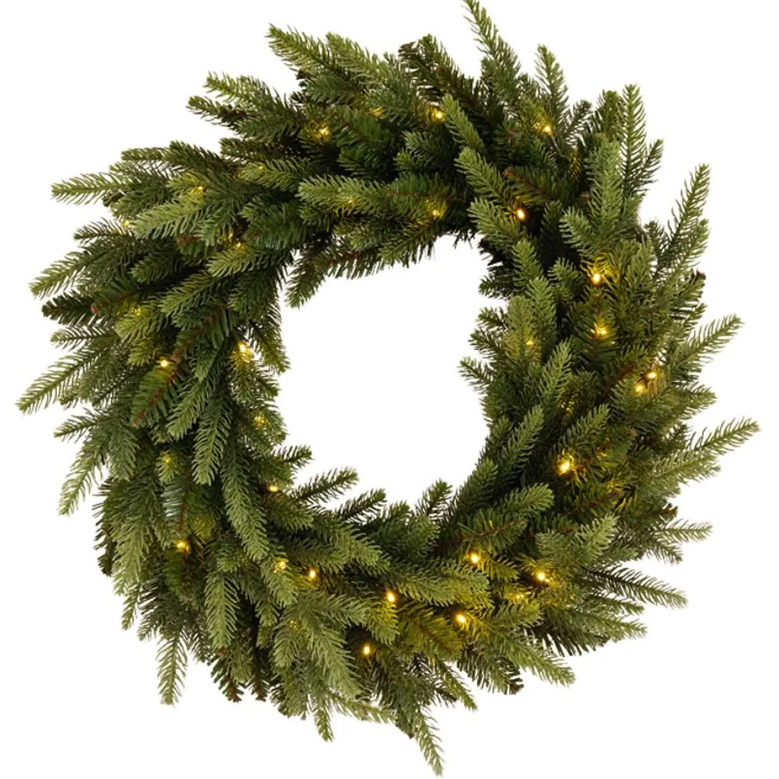 Kremmerhuset Krans med ledlys Ø60cm| Kunstige Blomster|Juletrær Og Julegrønt