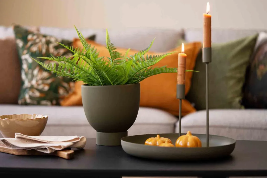 Kremmerhuset Kronelys 100% stearin 27,5 cm karamell| Kronelys