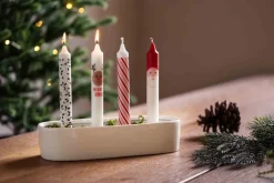 Kremmerhuset Kronelys jul Nisse mix 4-pk| Kronelys|Julelys Og Lysestaker