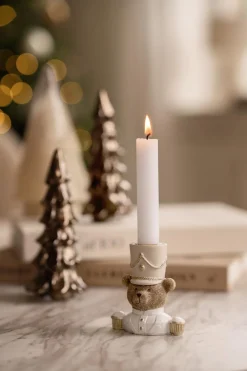 Kremmerhuset Kronelysestake Bjørn 9,5 cm| Lysestaker|Julelys Og Lysestaker