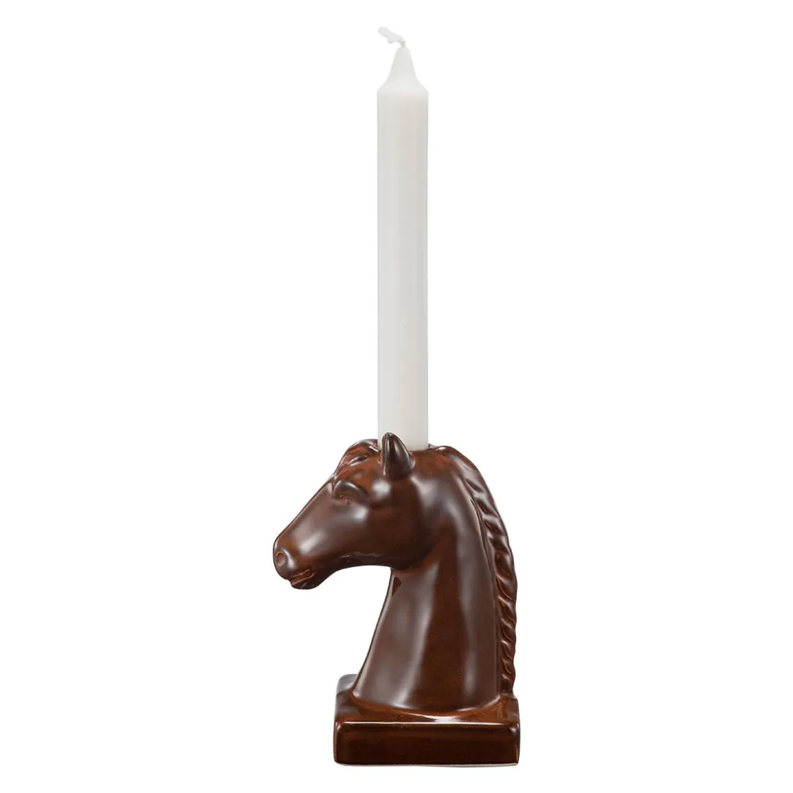 Kremmerhuset Kronelysestake Hest 14,6 cm| Lysestaker