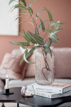 Kremmerhuset Kronelysestake lana sort 10 cm| Lysestaker