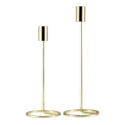 Kremmerhuset Kronelysestake Lea gull 28,5 cm| Lysestaker