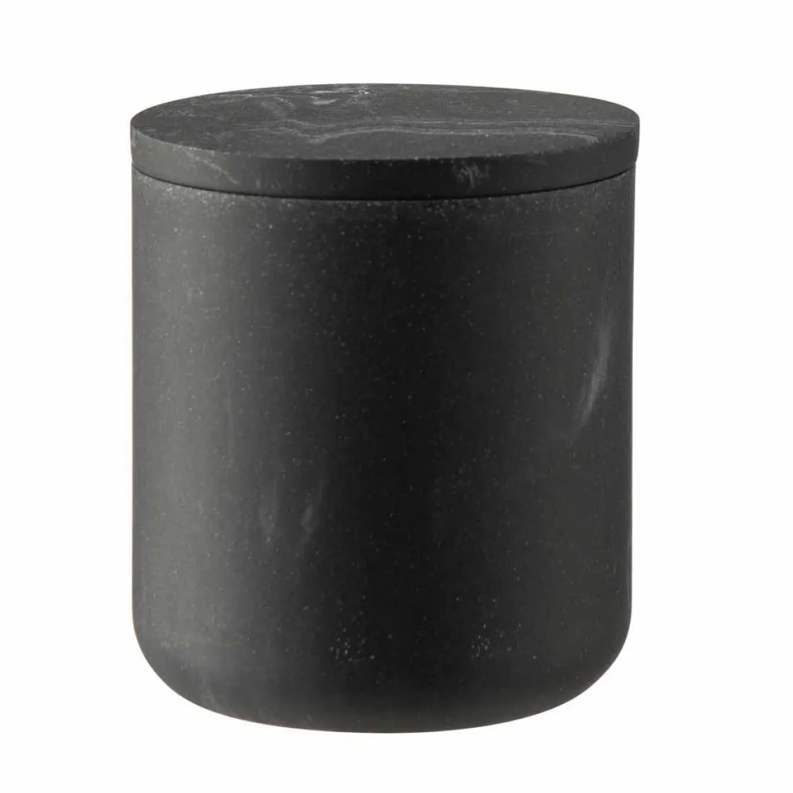 Kremmerhuset Krukke med lokk marmor sort| Baderomsartikler
