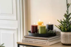 Kremmerhuset Kubbelys 9 cm, lilla| Kubbelys|Julelys Og Lysestaker