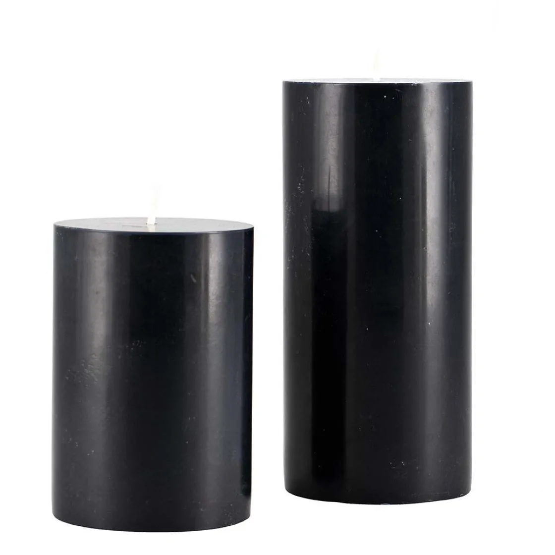 Kremmerhuset Kubbelys 100% stearin 10 cm Sort| Kubbelys