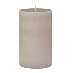 Kremmerhuset Kubbelys 100% stearin 10cm beigegrå| Kubbelys