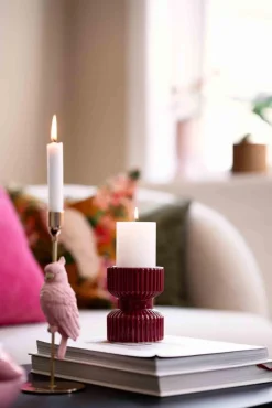 Kremmerhuset Kubbelys 100% stearin 10cm hvit| Kubbelys