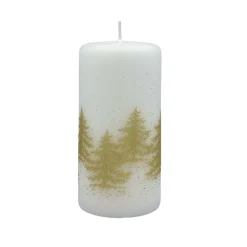 Kremmerhuset Kubbelys gulltre hvit| Kubbelys|Julelys Og Lysestaker