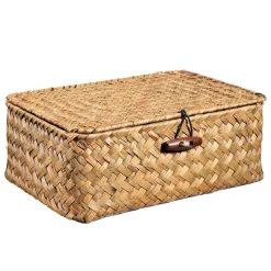 Kremmerhuset Kurv Tage med lokk stor| Oppbevaring Og Kurver|Baderomsartikler