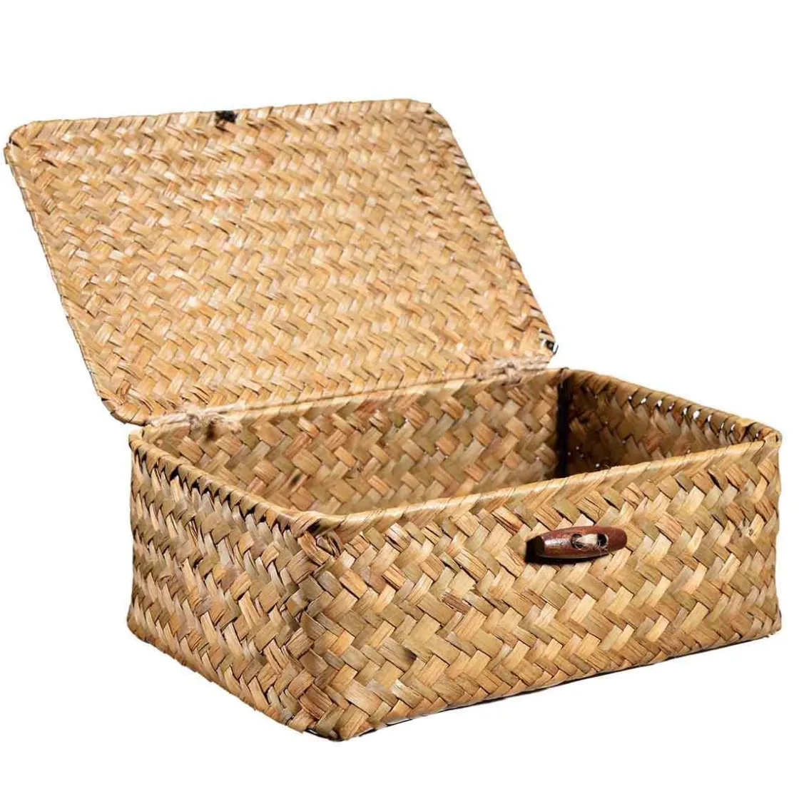 Kremmerhuset Kurv Tage med lokk stor| Oppbevaring Og Kurver|Baderomsartikler