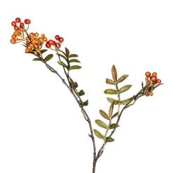 Kremmerhuset Kvist med orange bær| Kunstige Blomster