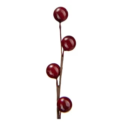 Kremmerhuset Kvist med røde bær 50 cm| Kunstige Blomster|Juletrær Og Julegrønt