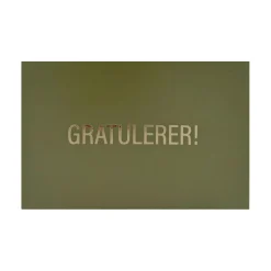 Kremmerhuset Liggende kort Gratulerer!| Kort