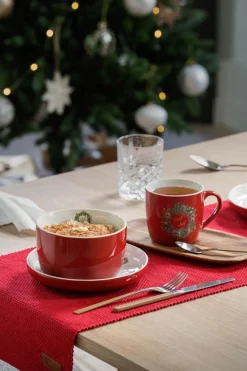 Kremmerhuset Løper Tuva rød| Duker, Spisebrikker, Brikker Og Løpere|Juletekstil