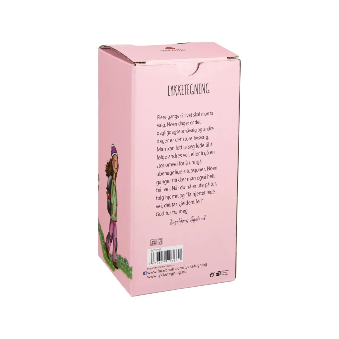 Kremmerhuset Lykketegning - Hjertets vei Termokopp rosa| Termokopper