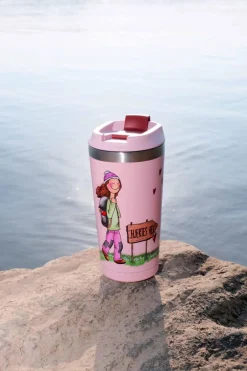 Kremmerhuset Lykketegning - Hjertets vei Termokopp rosa| Termokopper