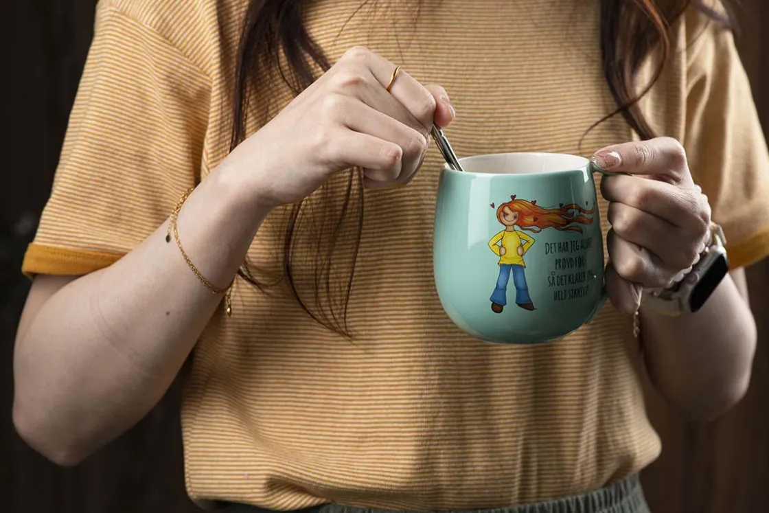 Kremmerhuset Lykketegning - Jeg klarer Krus 40 cl blå| Krus