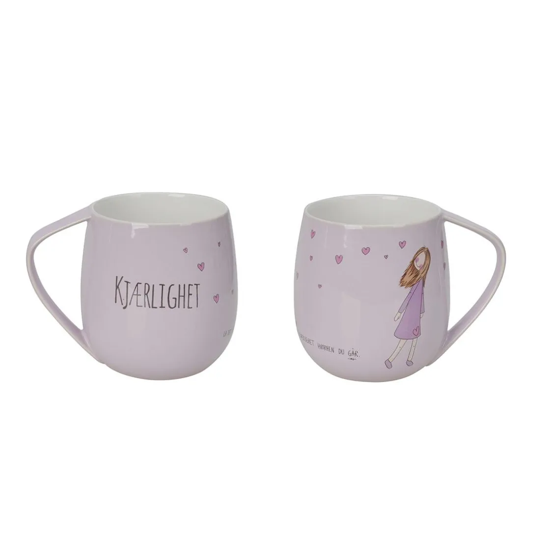 Kremmerhuset Lykketegning - Kjærlighet Krus 40 cl rosa| Krus