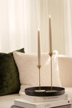 Kremmerhuset Lysestake Blonde 30 cm gull| Lysestaker|Julelys Og Lysestaker