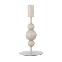 Kremmerhuset Lysestake Bubble 16,8 cm, beige| Lysestaker