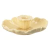 Kremmerhuset Lysestake Flower 4 cm gul| Lysestaker