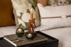 Kremmerhuset Lysestake Kombi Rille 7 cm grå| Lysestaker