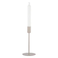 Kremmerhuset Lysestake Melina 18cm beige| Lysestaker