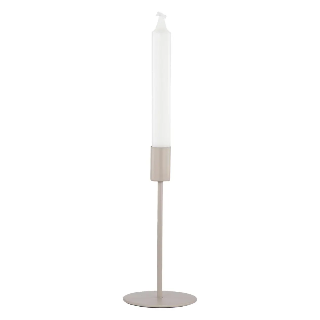 Kremmerhuset Lysestake Melina 18cm beige| Lysestaker