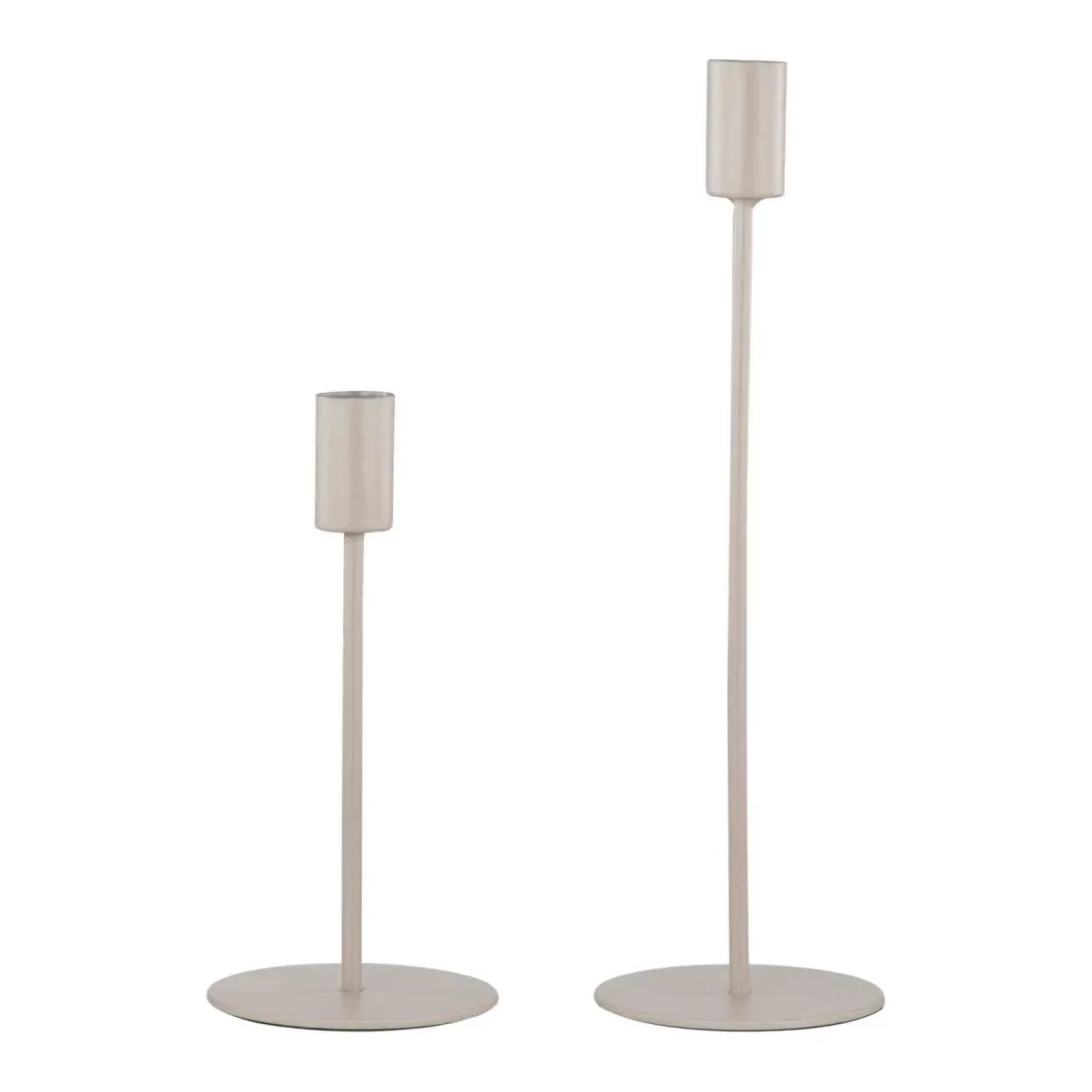 Kremmerhuset Lysestake Melina 18cm beige| Lysestaker