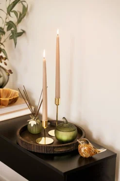 Kremmerhuset Lysestake Prato 10,5cm Gull| Lysestaker