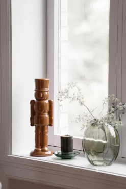 Kremmerhuset Lysholder Leo 14cm grønn| Lykter|Lysestaker