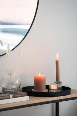 Kremmerhuset Lysholder rille 9 cm klar| Lysfat|Lysestaker