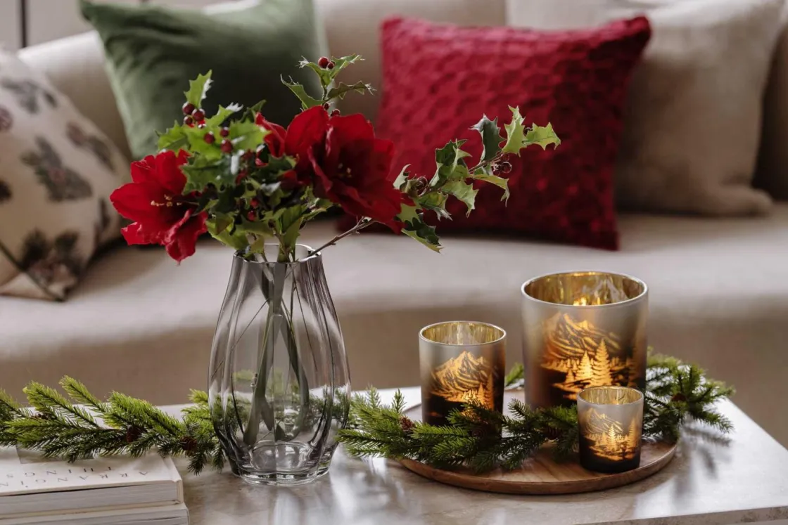 Kremmerhuset Lyslykt vinterfjell 15cm| Lykter|Julelys Og Lysestaker