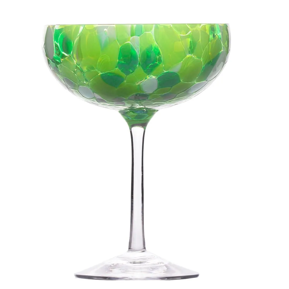 Kremmerhuset Magnor - Swirl Champagneglass, grønn| Glass