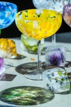 Kremmerhuset Magnor - Swirl Champagneglass, gul| Glass