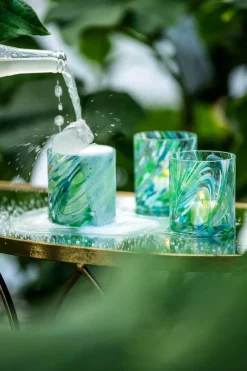 Kremmerhuset Magnor - Swirl drikkeglass/lykt grønn| Glass