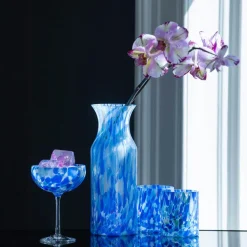 Kremmerhuset Magnor - Swirl drikkeglass/lykt blå| Glass