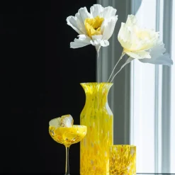 Kremmerhuset Magnor - Swirl drikkeglass/lykt gul| Glass