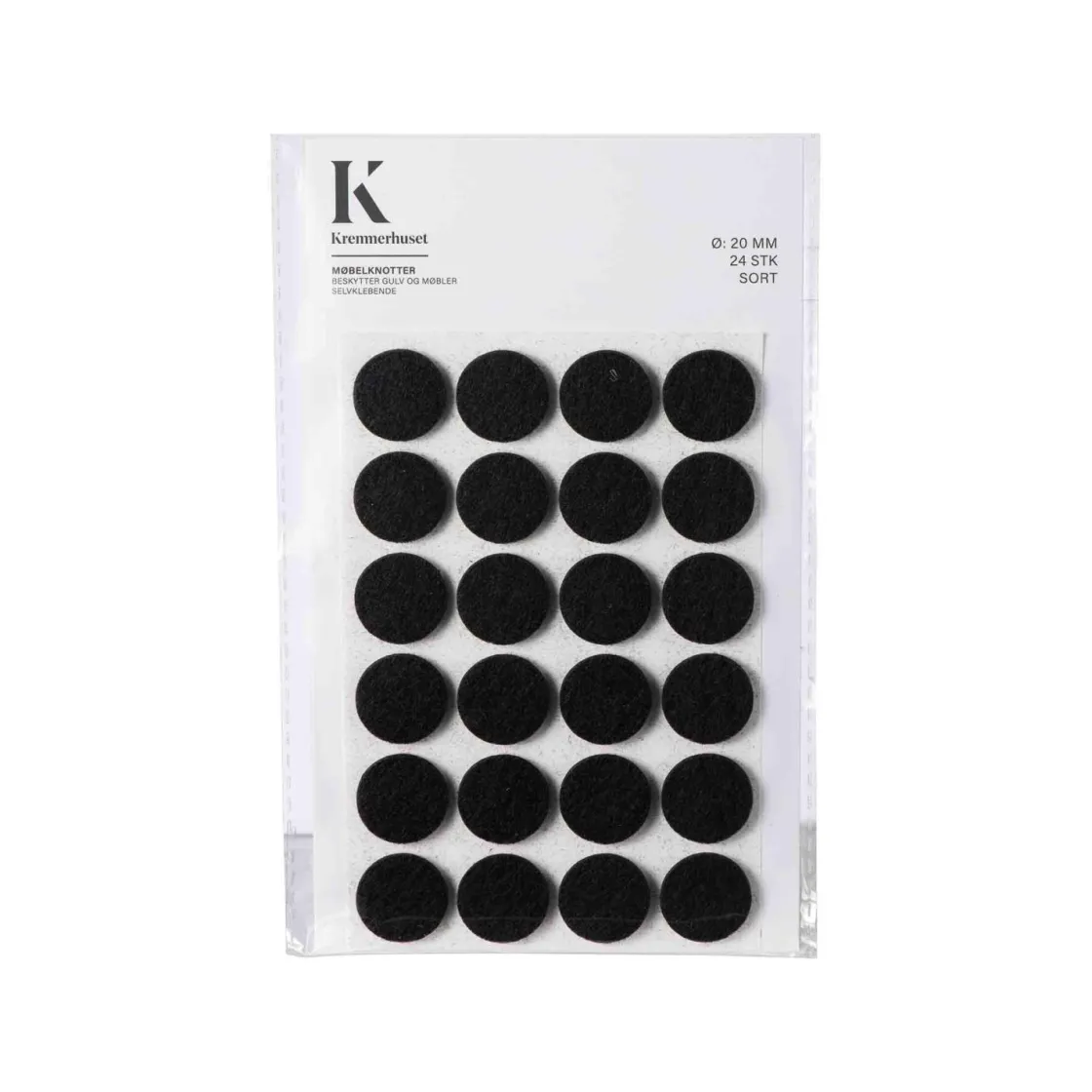 Kremmerhuset Møbelknotter Ø 20 mm sort| Annen Tekstil