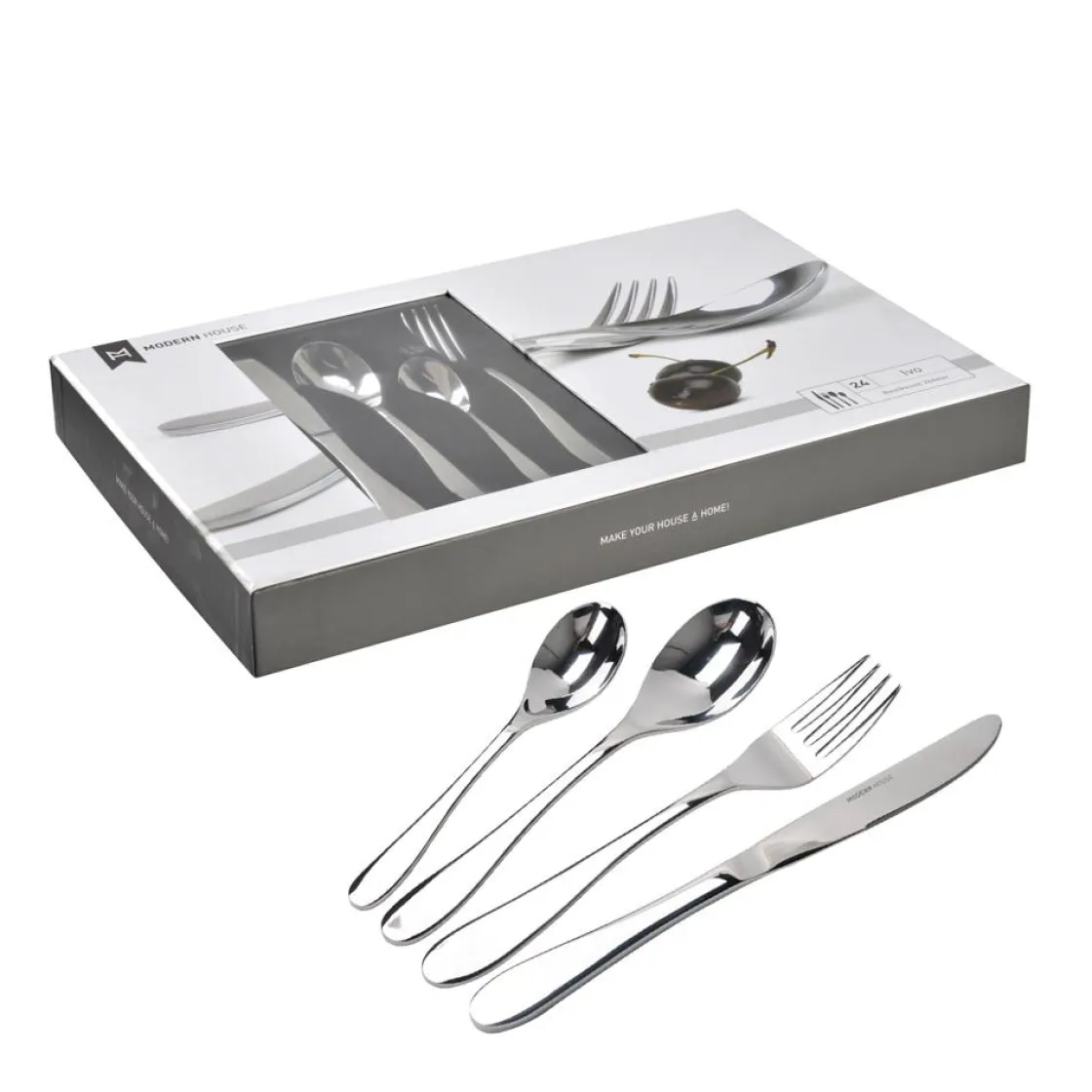 Kremmerhuset Modern House - Bestikksett Ivo 24 deler| Bestikk