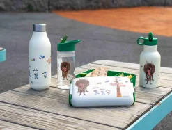 Kremmerhuset Modern House - Bukkene Bruse Drikkeflaske 0,35 l, krem/grønn| Drikkeflasker