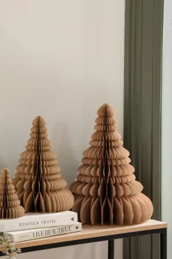 Kremmerhuset Papirtre 30cm beige| Julepynt