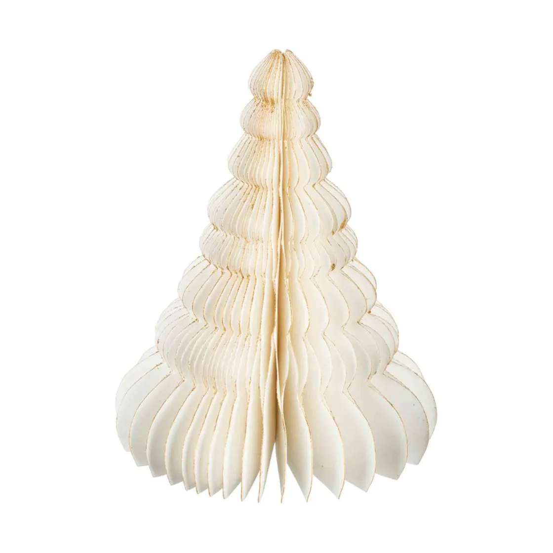Kremmerhuset Papirtre 15cm creme| Julepynt
