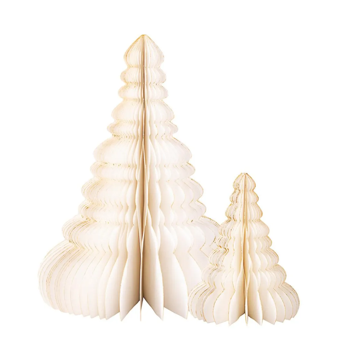 Kremmerhuset Papirtre 30cm creme| Julepynt