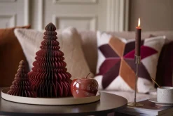 Kremmerhuset Papirtre H30 Burgunder| Julepynt