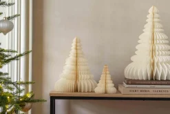 Kremmerhuset Papirtre H40cm creme| Julepynt