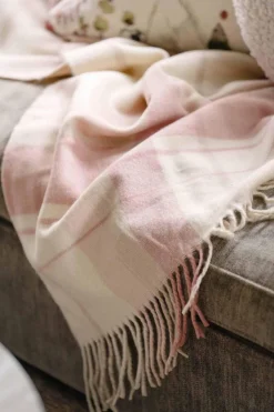 Kremmerhuset Pledd Tartan 130x170 cm rosa| Pledd