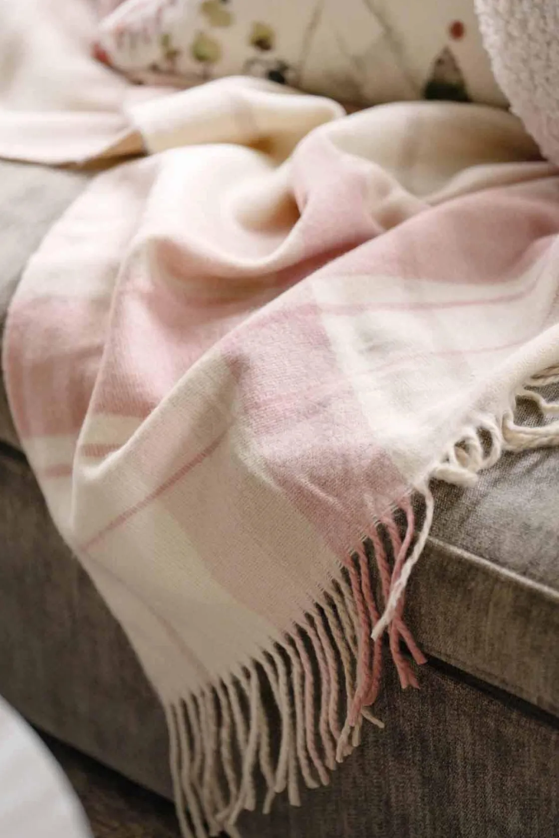 Kremmerhuset Pledd Tartan 130x170 cm rosa| Pledd